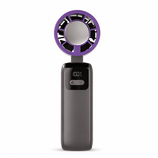 VANTIS FrostFold portable cooling fan in Stone Gray