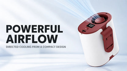 4-in-1 Rechargeable Waist Fan with 100-Speed Control