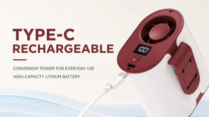 4-in-1 Rechargeable Waist Fan with 100-Speed Control