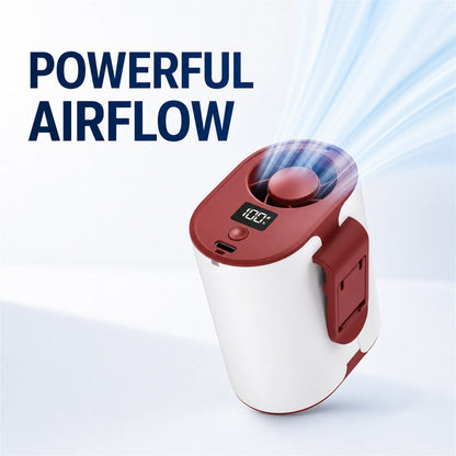 4-in-1 Rechargeable Waist Fan with 100-Speed Control