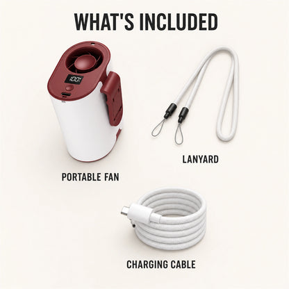 4-in-1 Rechargeable Waist Fan with 100-Speed Control